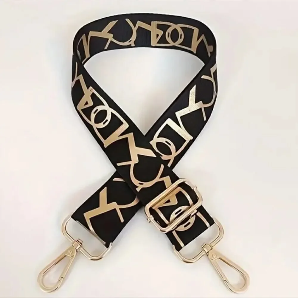 Adjustable Crossbody Bag Strap, Geometric Pattern Strap accessories bags